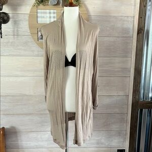 Banana Republic Women's Beige Open-Front Cardigan L